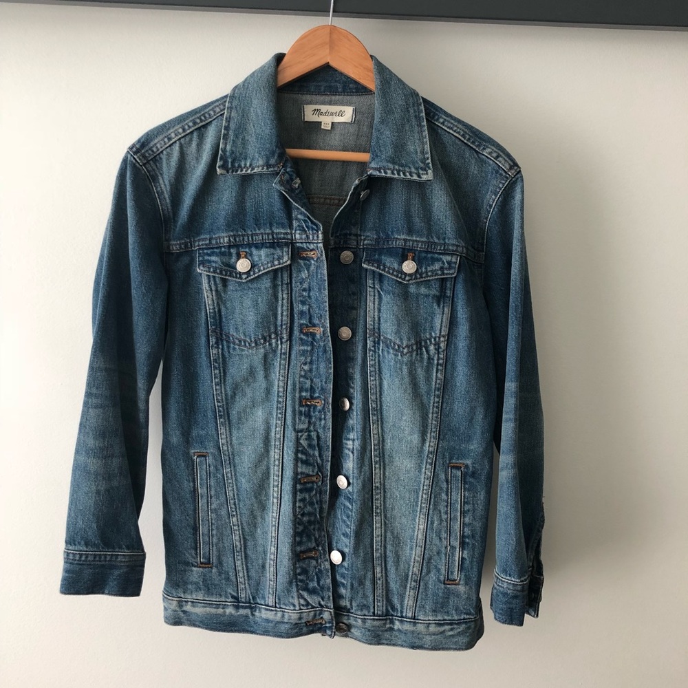 Madewell oversized jean jacket in capstone wash